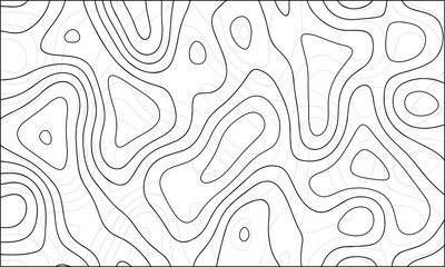 Black abstract line art background PNG. Mountain topographic terrain map background with black lines texture overlay	