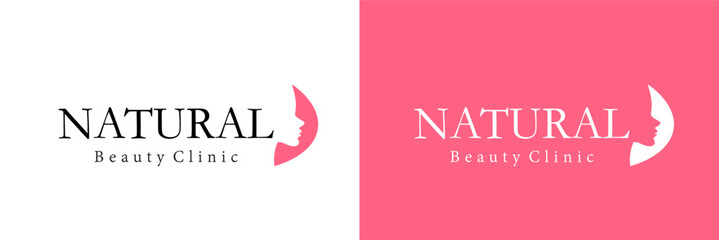 Women's beauty logo design with a unique modern concept, beauty product business logo