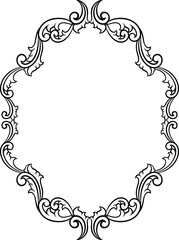 Classic ornament frame. vector illustration