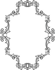 Classic ornament frame. vector illustration