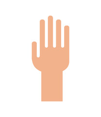 rise hand illustration