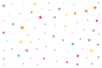 cute small colorful starry pattern background design - obrazy, fototapety, plakaty