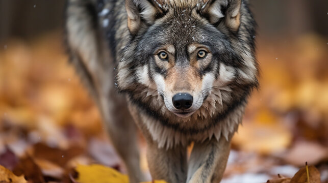 gray wolf canis lupus HD 8K wallpaper Stock Photographic Image 