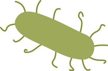 Bacteria cell icon. Bacteria icon design.