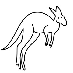 kangaroo line icon © metdi
