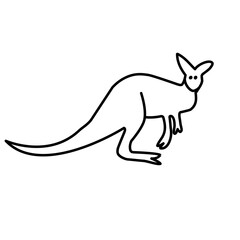 kangaroo line icon © metdi