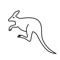 kangaroo line icon