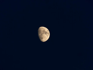 夜空に浮かぶ月