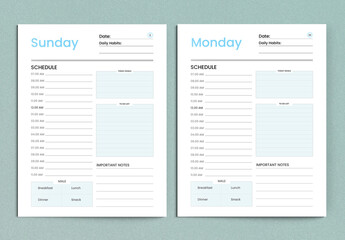Daily Productivity Planner 2024 Layout