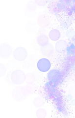 Luxury Blue glitter. snowly sparkle. shiny glittering dust. with dots bokeh transparent