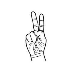 Sign hand / finger sign 