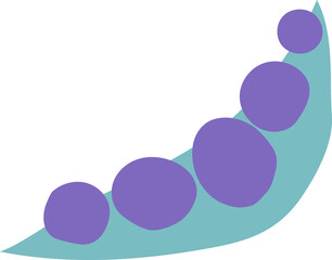 Set of abstract decorative shapes, fastel colors.