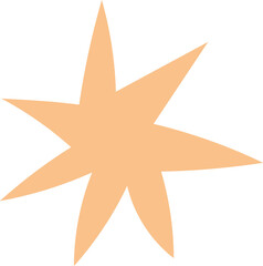 Set of abstract decorative shapes, fastel colors.