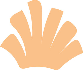 Set of abstract decorative shapes, fastel colors.