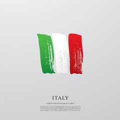 Flag of Italy vector illustration