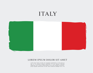 Flag of Italy vector illustration