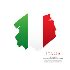 Flag of Italy vector illustration