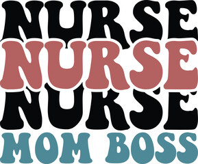 Nurse retro svg design and digital download