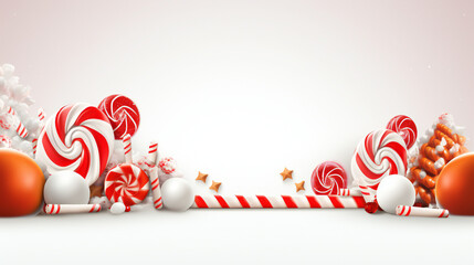christmas and happy new year background with festive decoration and copy space. 3D illustration
Heart shaped ribbon
