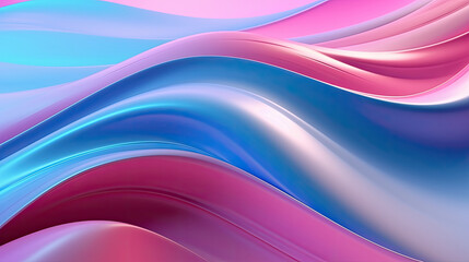 abstract background with waves, pink blue abstract background, futuristic design, 3d modern technology background,pink and blue shiny wavy surfaces

