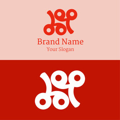 Illustration vector design of wheelchair ambigram logo
