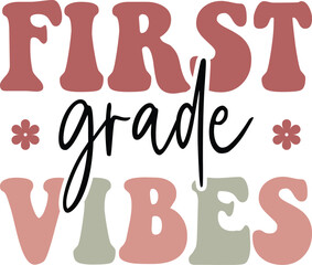 school vibes retro svg design and digital download