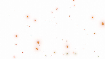 fire embers or spark particles with transparent background