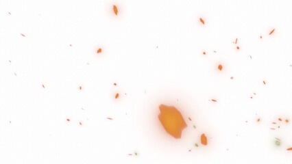 fire embers or spark particles with transparent background