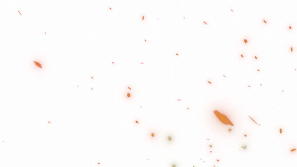 fire embers or spark particles with transparent background