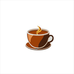 vector image a cup of coffe