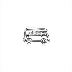vector image of bus