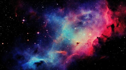 abstract nebula outer space background with grain and noise texture for header poster banner backdrop