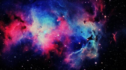 abstract nebula outer space background with grain and noise texture for header poster banner backdrop