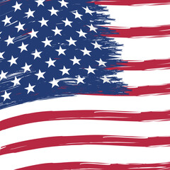 Flag Day in the United States, vector illustration