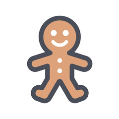 Teddy color icon for decoration.