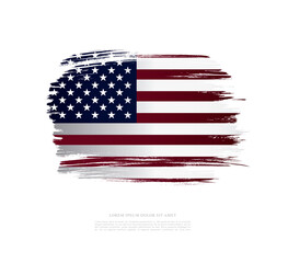 Flag Day in the United States, vector illustration