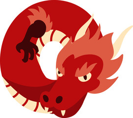 Chinese Dragon Letter O