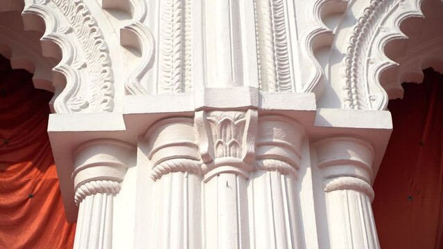 Kolkata Old Dominant Zamindar House Stock Footage.
