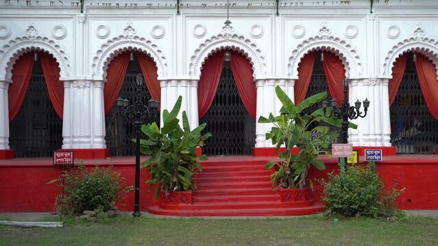 Kolkata Old Dominant Zamindar House Stock Footage.