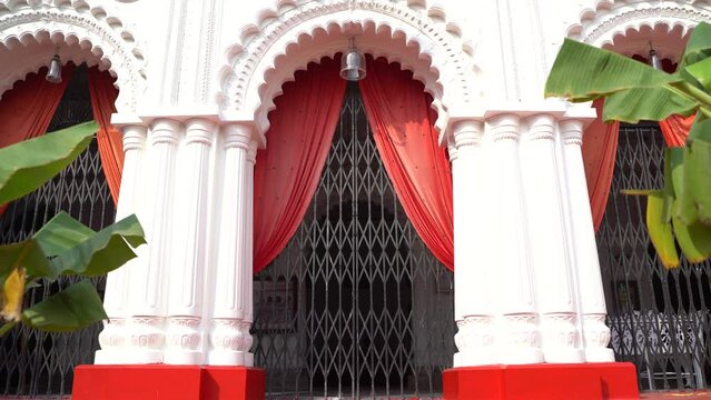 Kolkata Old Dominant Zamindar House Stock Footage.