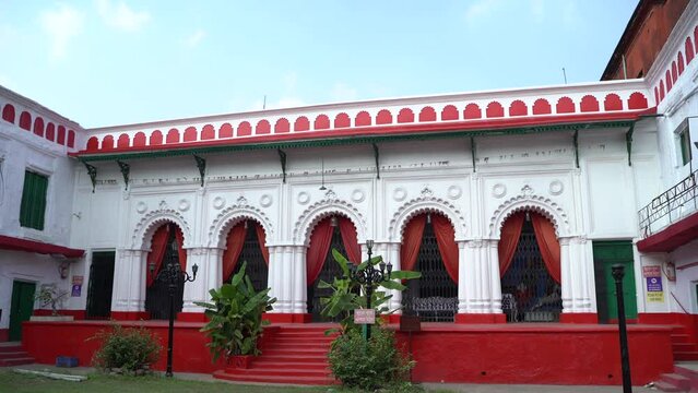 Kolkata Old Dominant Zamindar House Stock Footage.