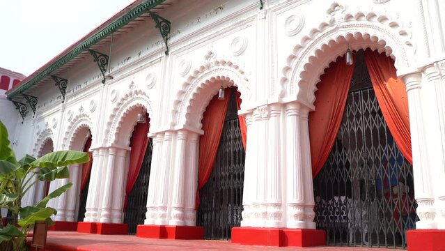 Kolkata Old Dominant Zamindar House Stock Footage.