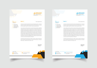 Creative business letterhead template design