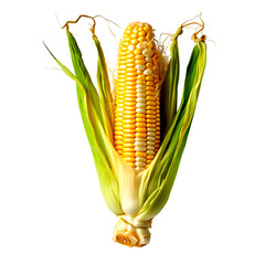 Corn isolated on a white or transparent background