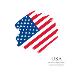 Flag of the United States, vector illustration