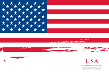 Flag of the United States, vector illustration