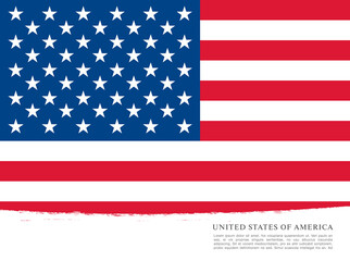 Flag of the United States, vector illustration
