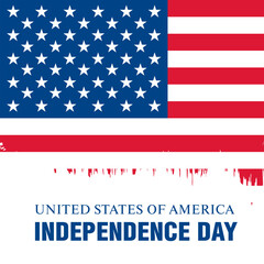 Flag of the United States, vector illustration