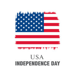 Flag of the United States, vector illustration