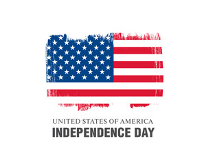 Flag of the United States, vector illustration